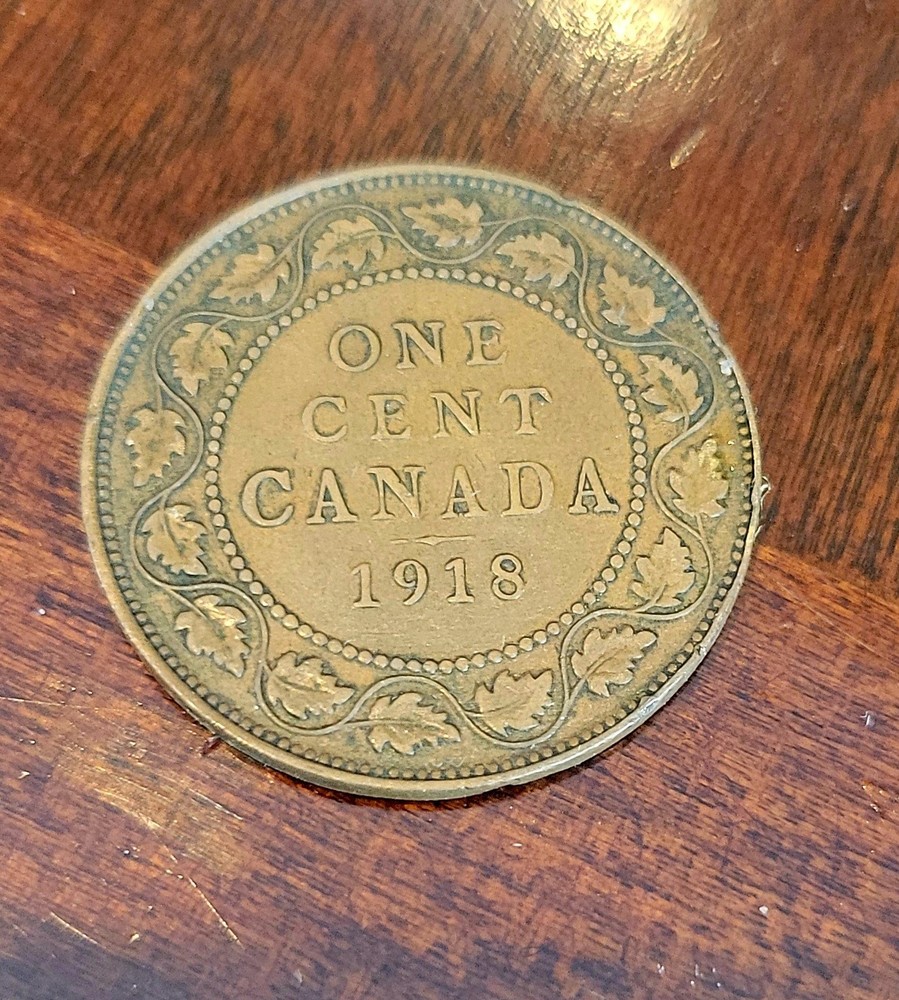 1918 Canada 1c One Cent Penny NICE COIN!