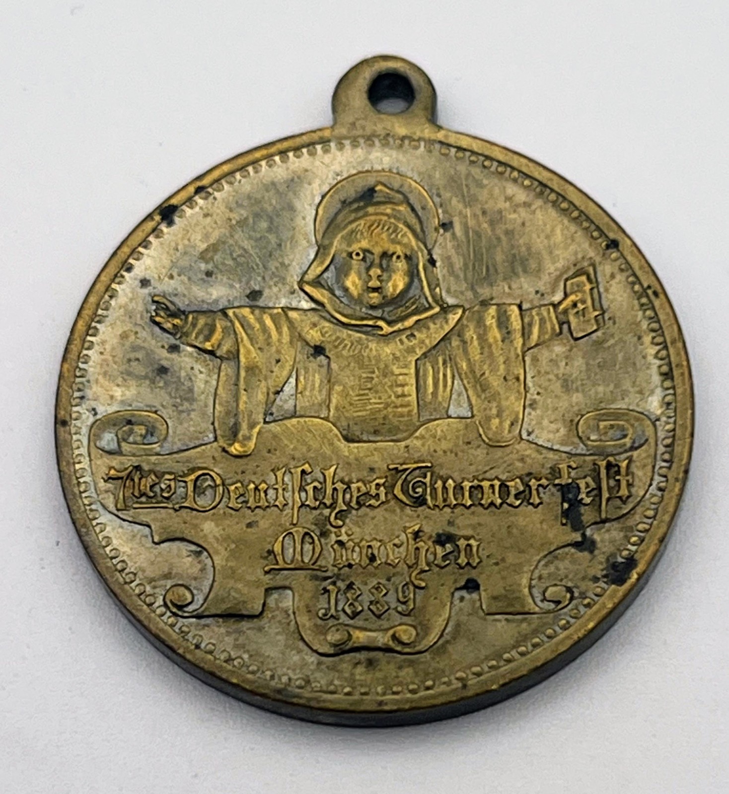 1889 Germany Turnfest Medal Friedrich Ludwig Jahn Scarce Exonumia