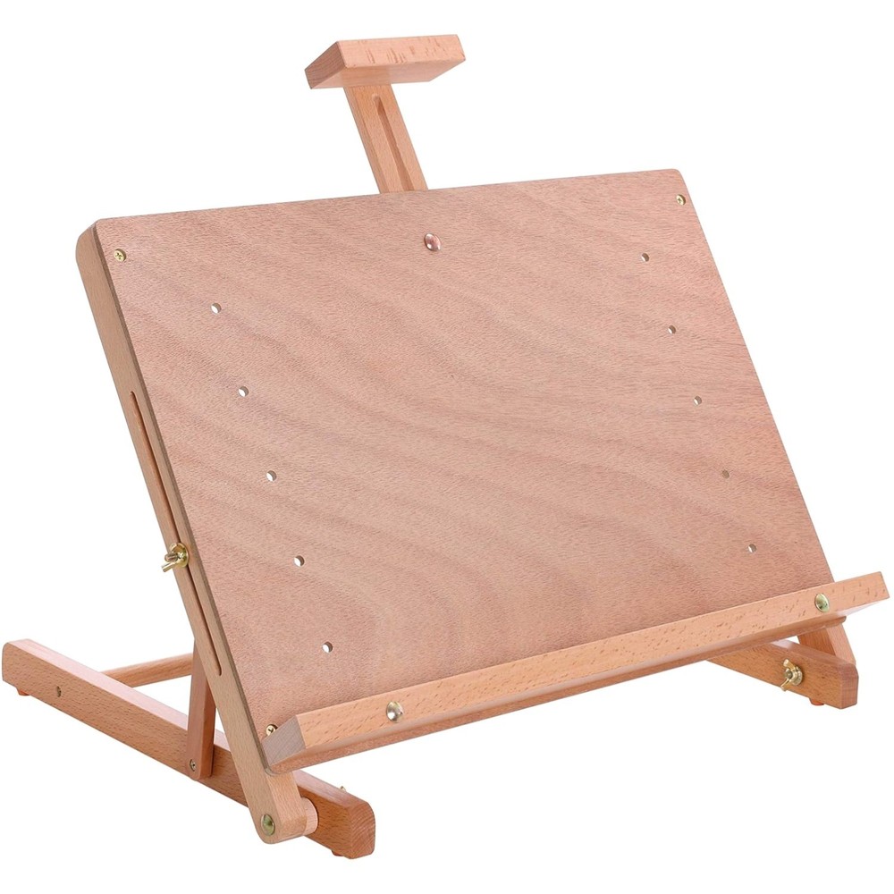 Cancun Solid Beechwood Tabletop Easel - Adjustable & Portable Art Studio