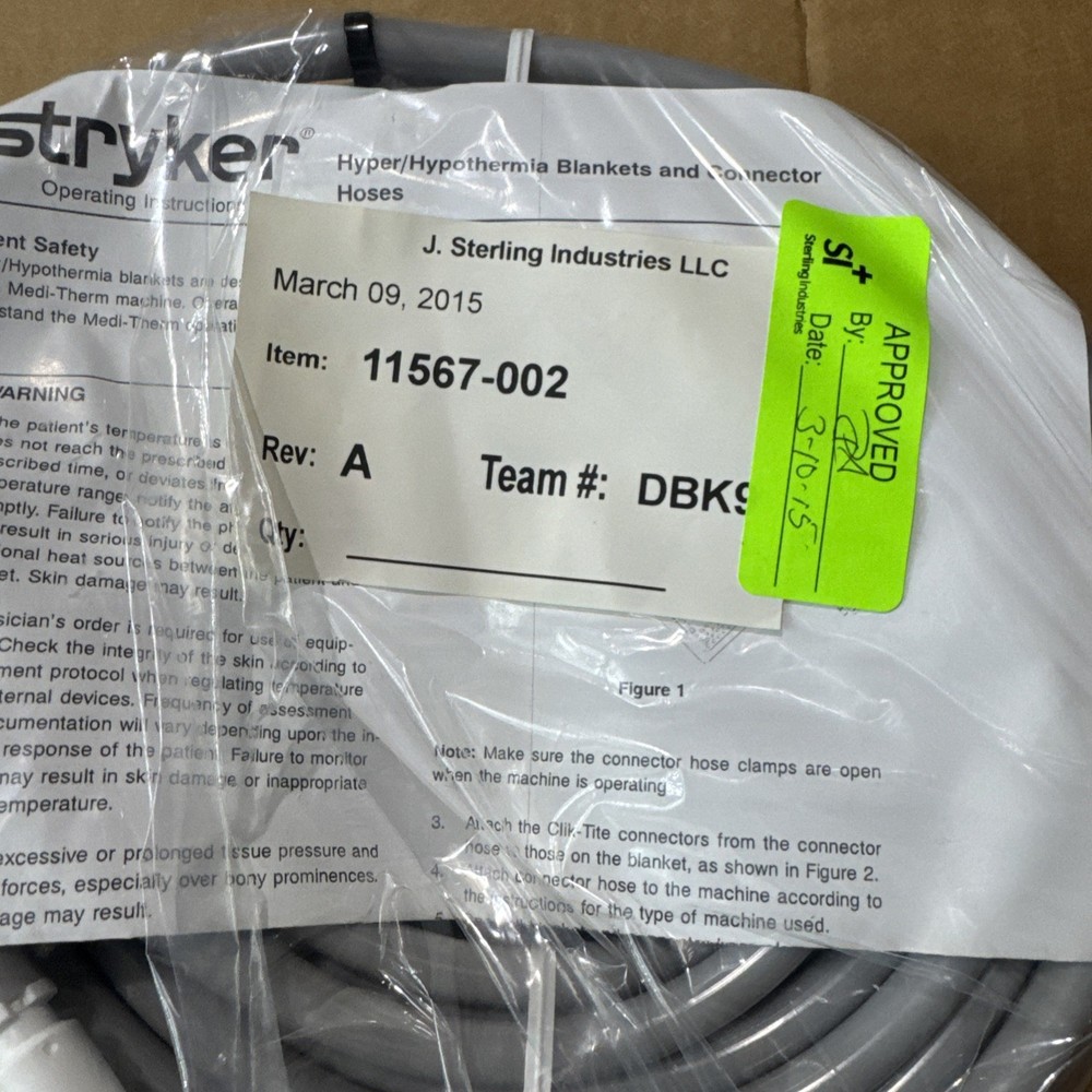 Stryker Hyper/Hypothermia Blankets And Conector Hoses