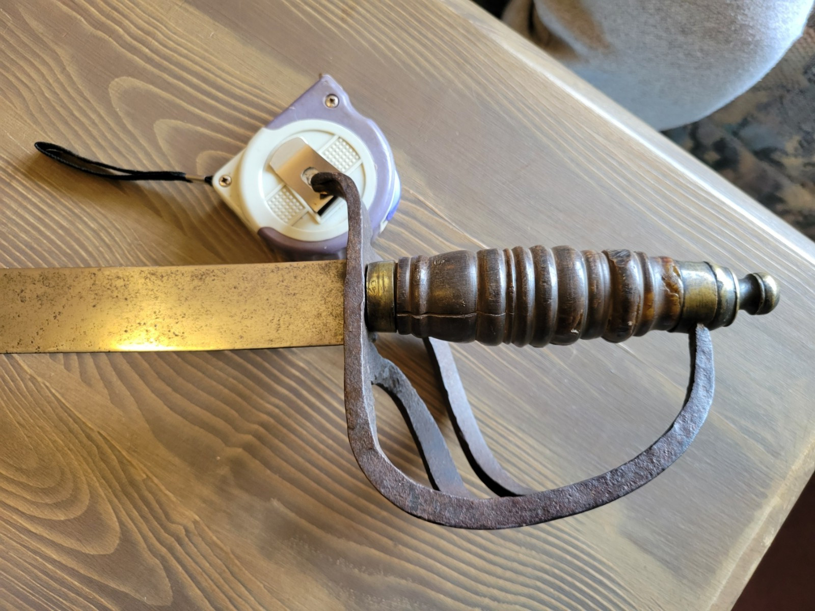 Mexican-Civil War Era Blacksmith Made Sword Used Free Shipping