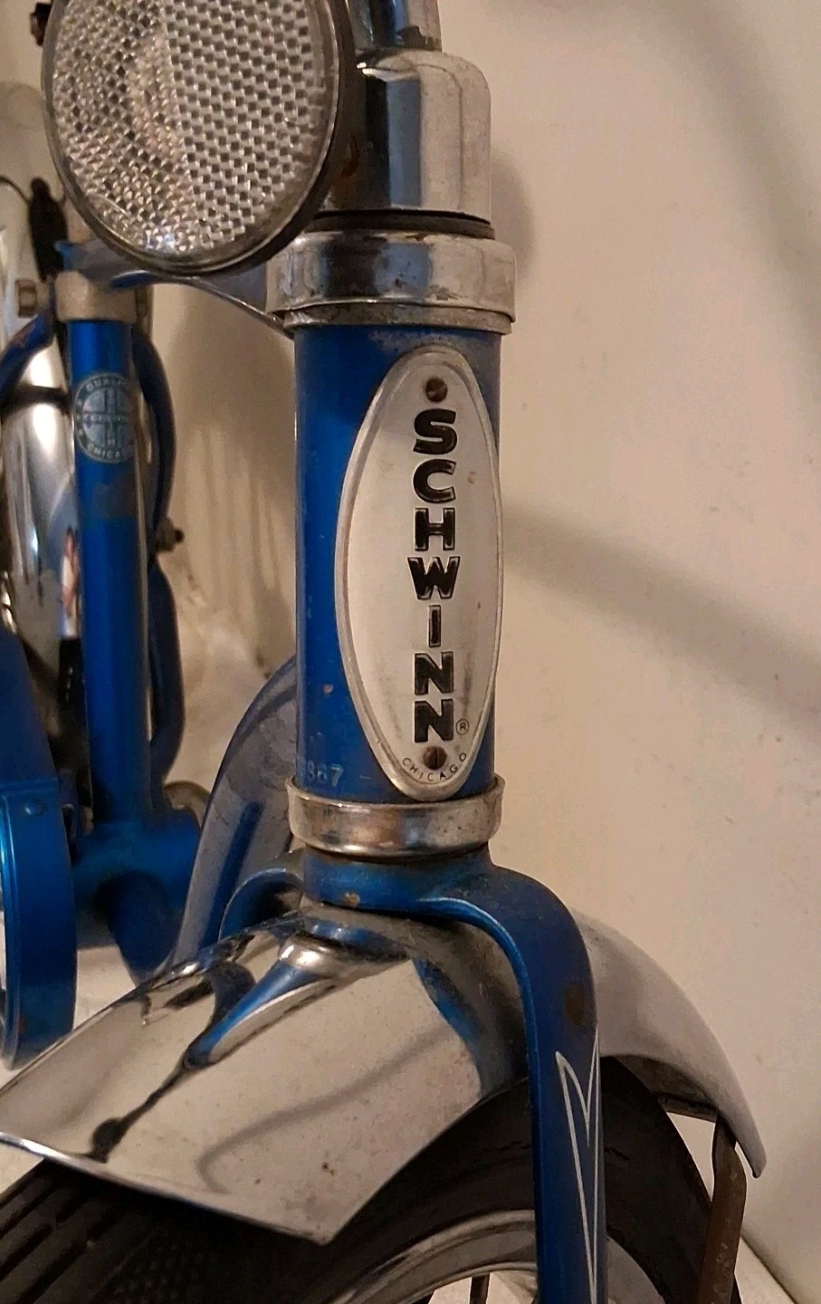 Vintage Schwinn Stingray Pixie 16" Wheel Bike & Blue Sparkle Replacement Seat