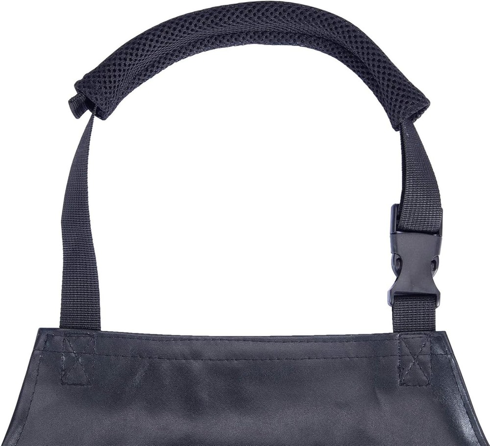 Homsolver 2 Pack Waterproof Rubber Vinyl Apron Black Aprons Without Pockets
