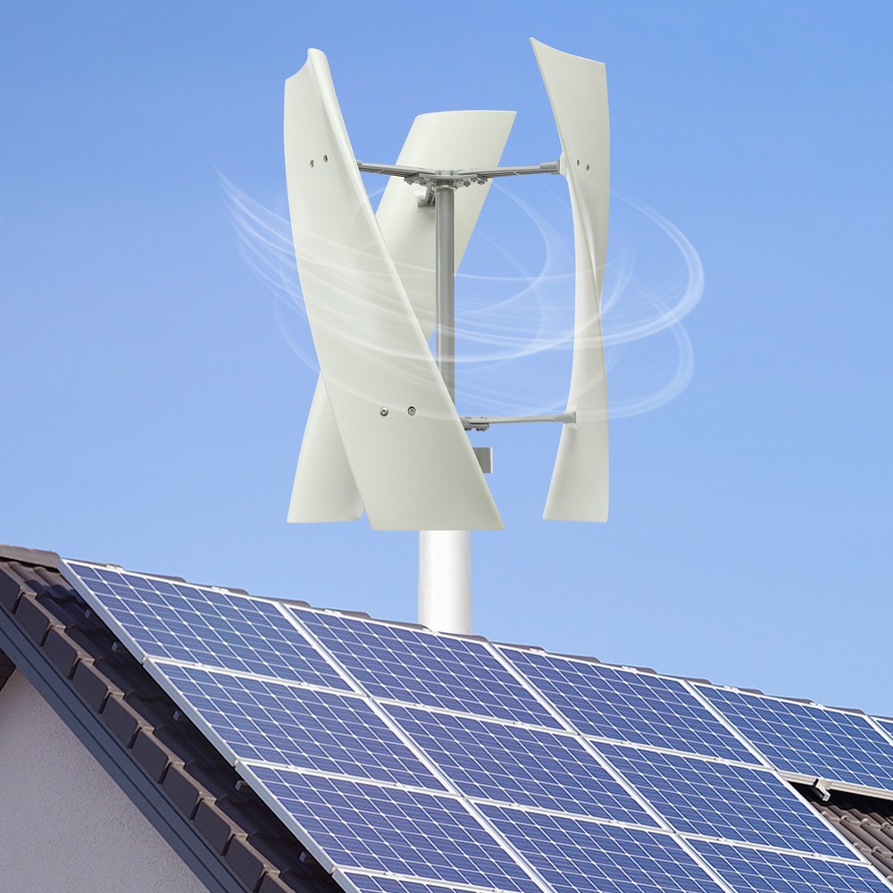 Vertical Axis Wind Turbine Generator with Controller Turbine Generator Kit