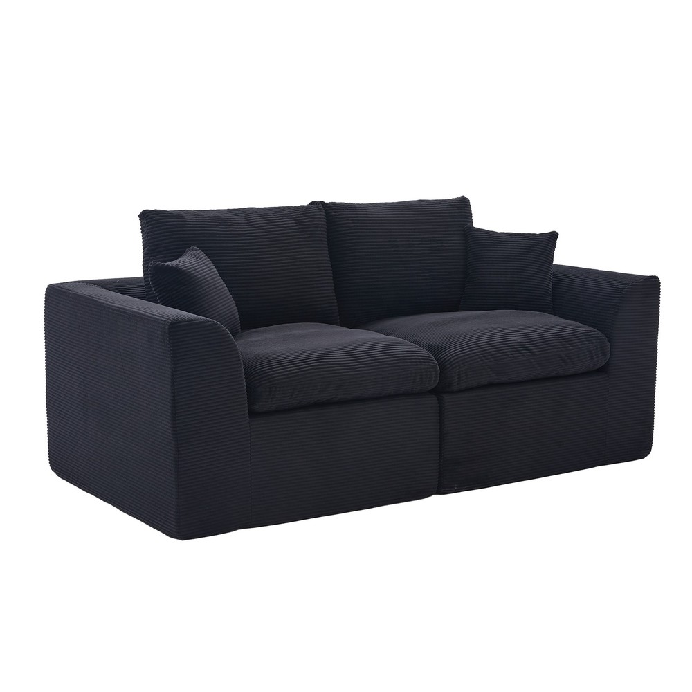 UNITED WE WIN Modular Sectional Sofa Cloud Couch,Comfy Cloud Modern Sofa,2 Sea