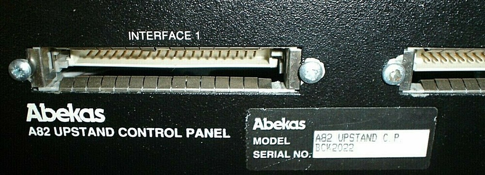 Abekas A82 Upstand Control Panel