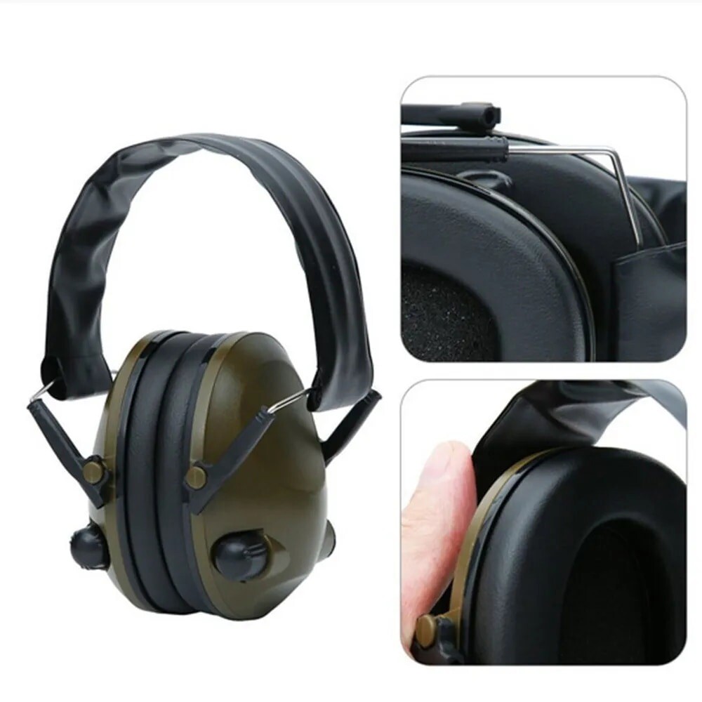 Foldable Electronic Ear Muffs Noise Blocking Shooting Hearing Safety Protector