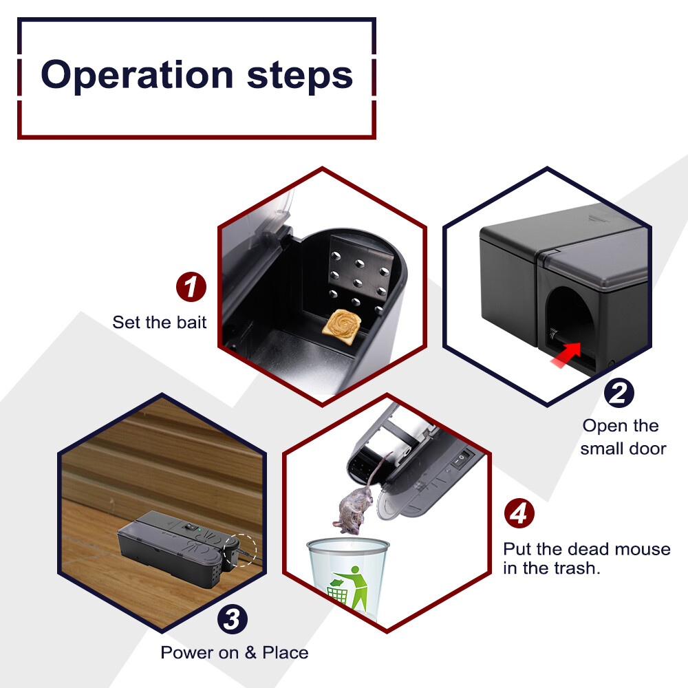 Electronic Mouse Trap Victor Control Rat Killer Pest Electric Rodent Zapper US