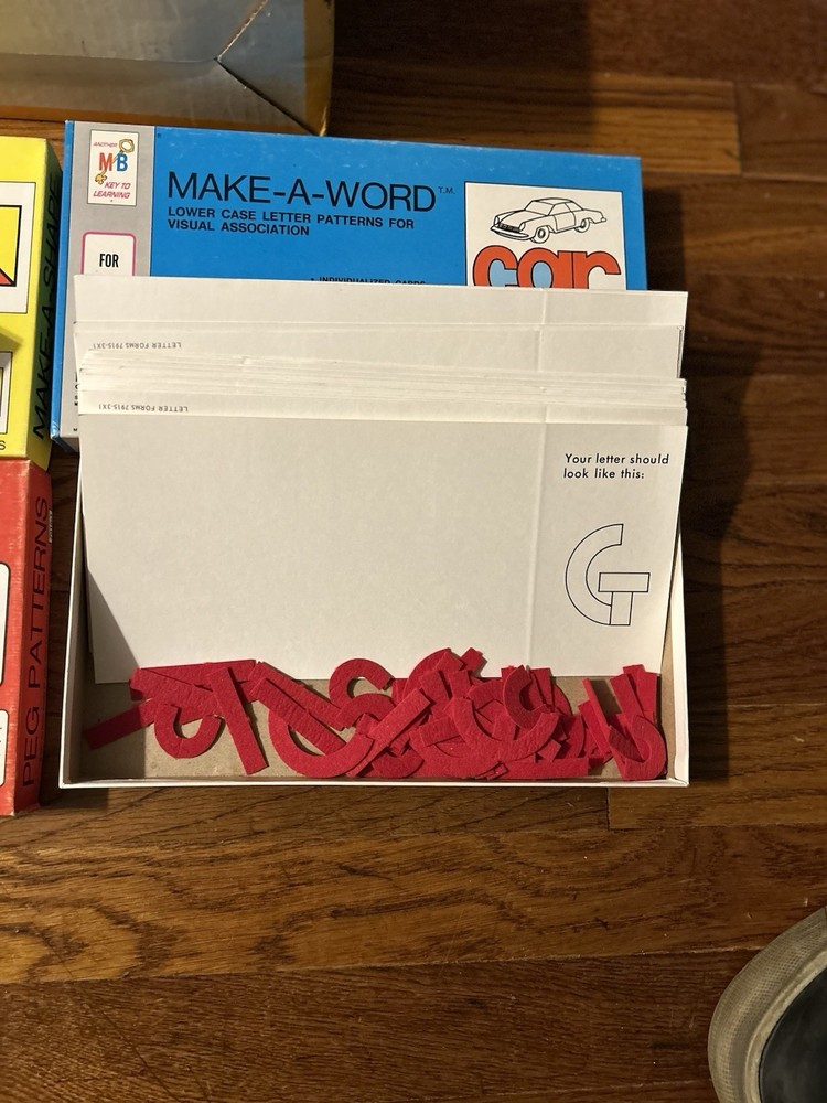 Vintage Milton Bradley Task Cards