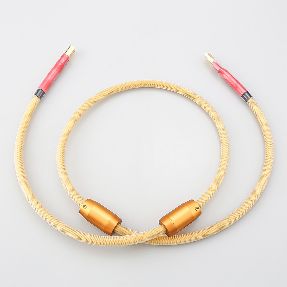 Hi-end OCC Silver-plated USB audio cable Data USB Hifi cable DAC A-B USB cable