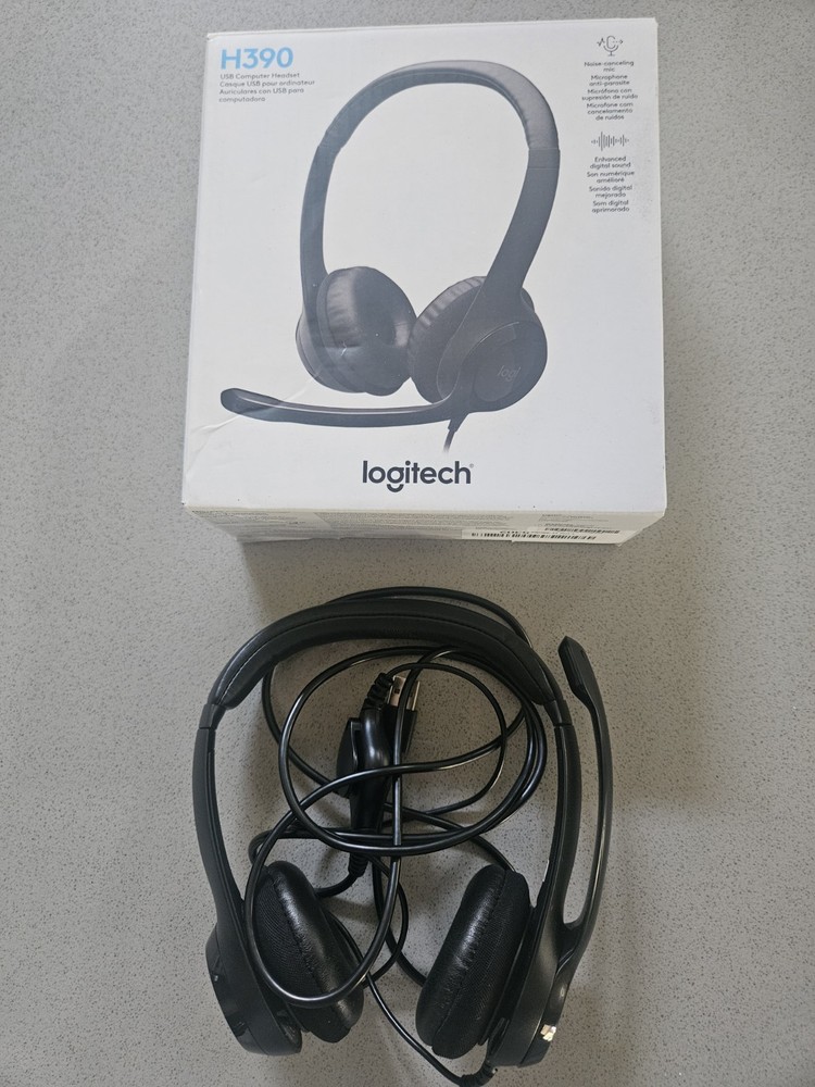 Logitech H390 Black Over the Ear Headset