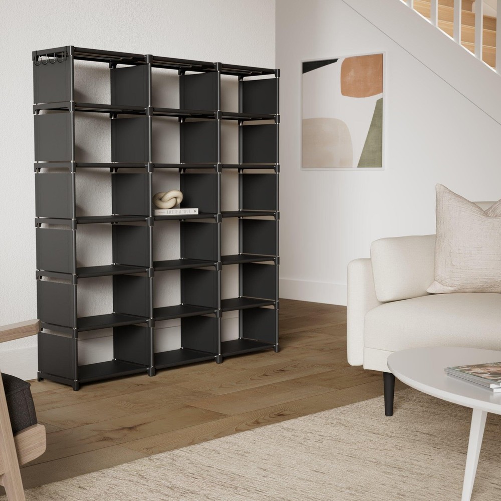 Mavivegue 18-Cube Extra Large Bookcase DIY Storage Organizer Shelf Unit