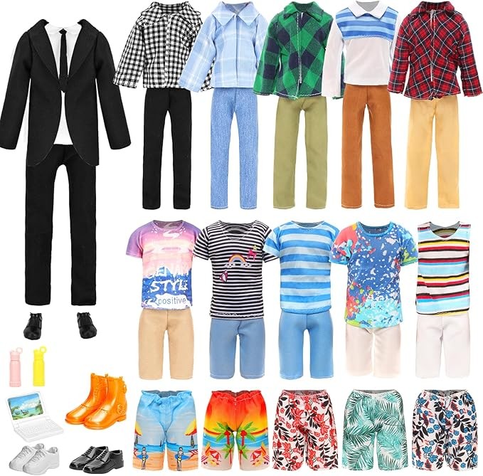 Boy Doll Clothes And Accessories Set