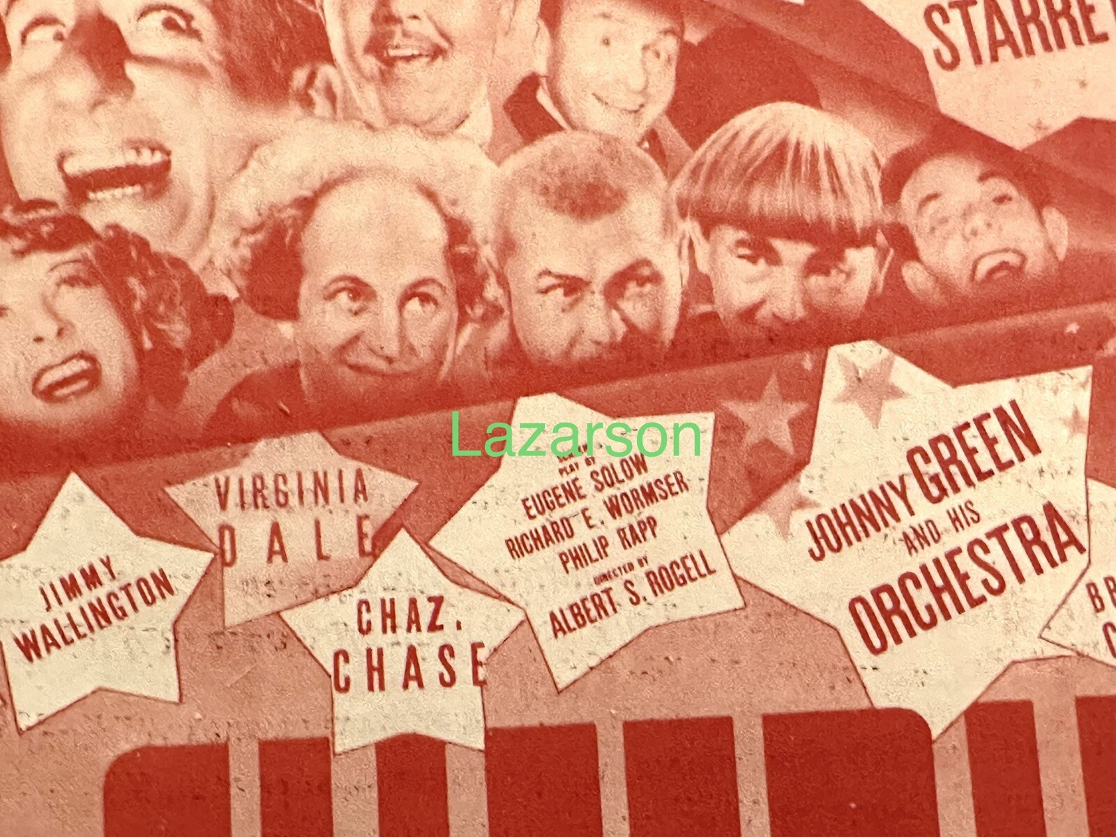 3 STOOGES MOE LARRY CURLY UNFOLDED HERALD START CHEERING 1937 THREE STOOGES