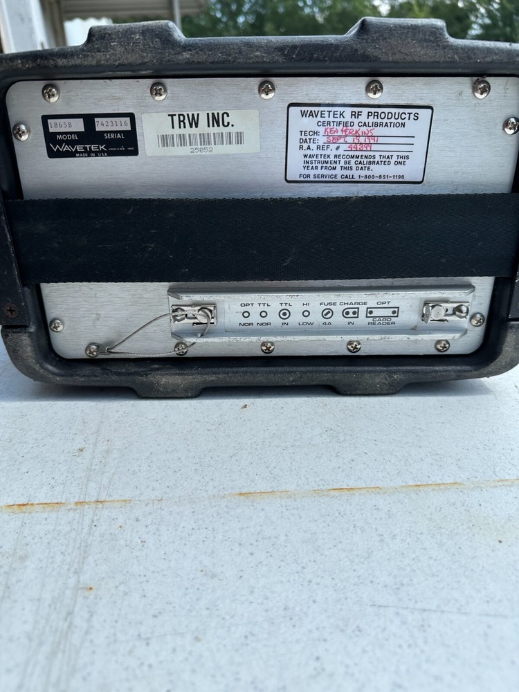 Wavetek Model 1865 CATV Sweep / Analyzer. FREE SHIPPING.