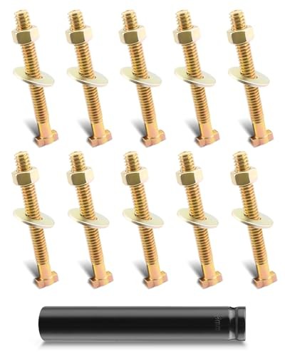 3/4 Caging Bolt Socket Tool & 10 Brake Cage Bolts, for 10 Pack With Socket Tool