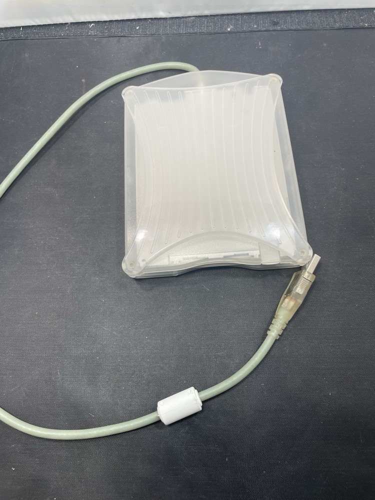 TDK FDD-100b 3.5" External USB computer Floppy Drive clear