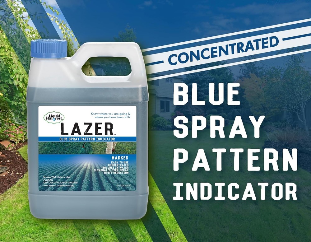 Spray Pattern Indicator Blue 32 oz Liquid Harvest