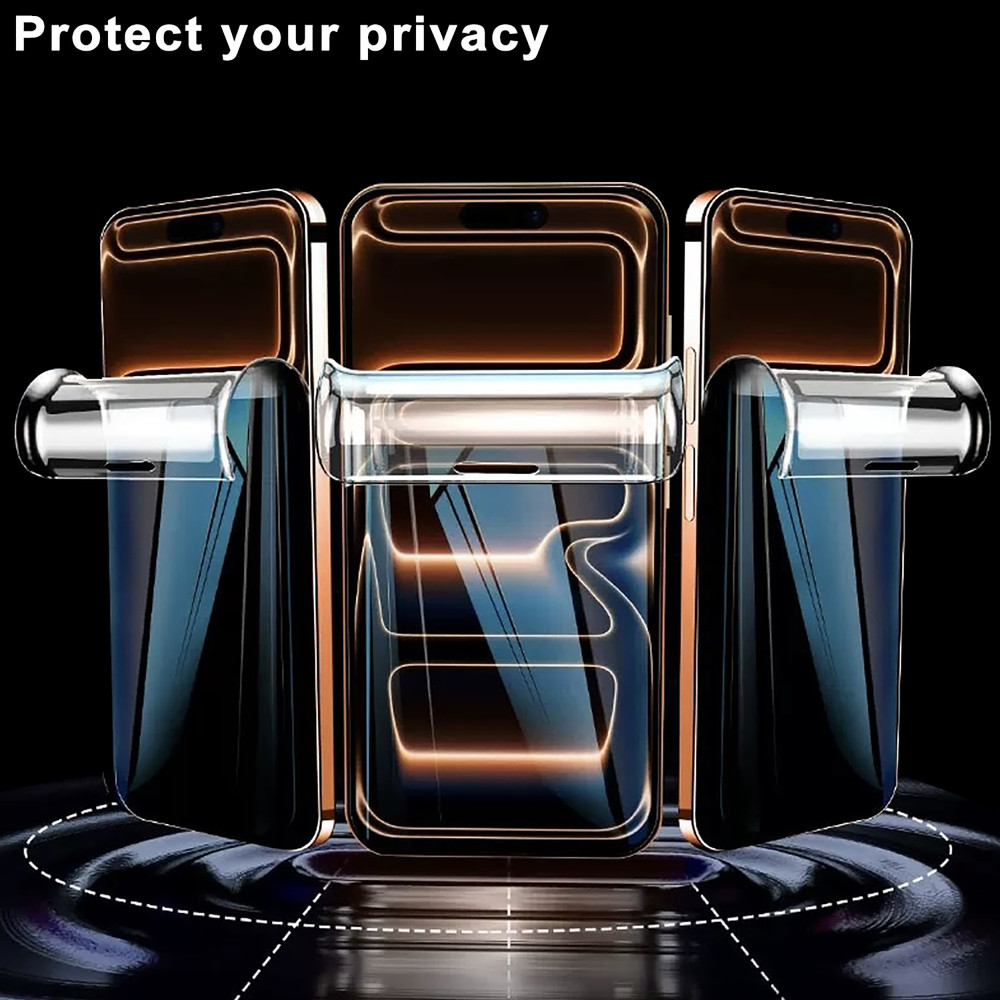 2PK For iPhone 17 16 15 14 E Pro Max Plus Air Privacy Hydrogel Screen Protector