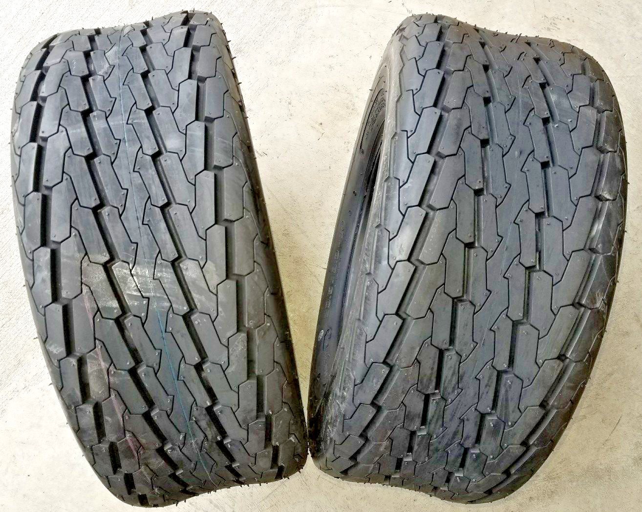 2 - 20.5X8.0-10 12 Ply Deestone D268 Trailer Tires pontoon camper snowmobile FSH