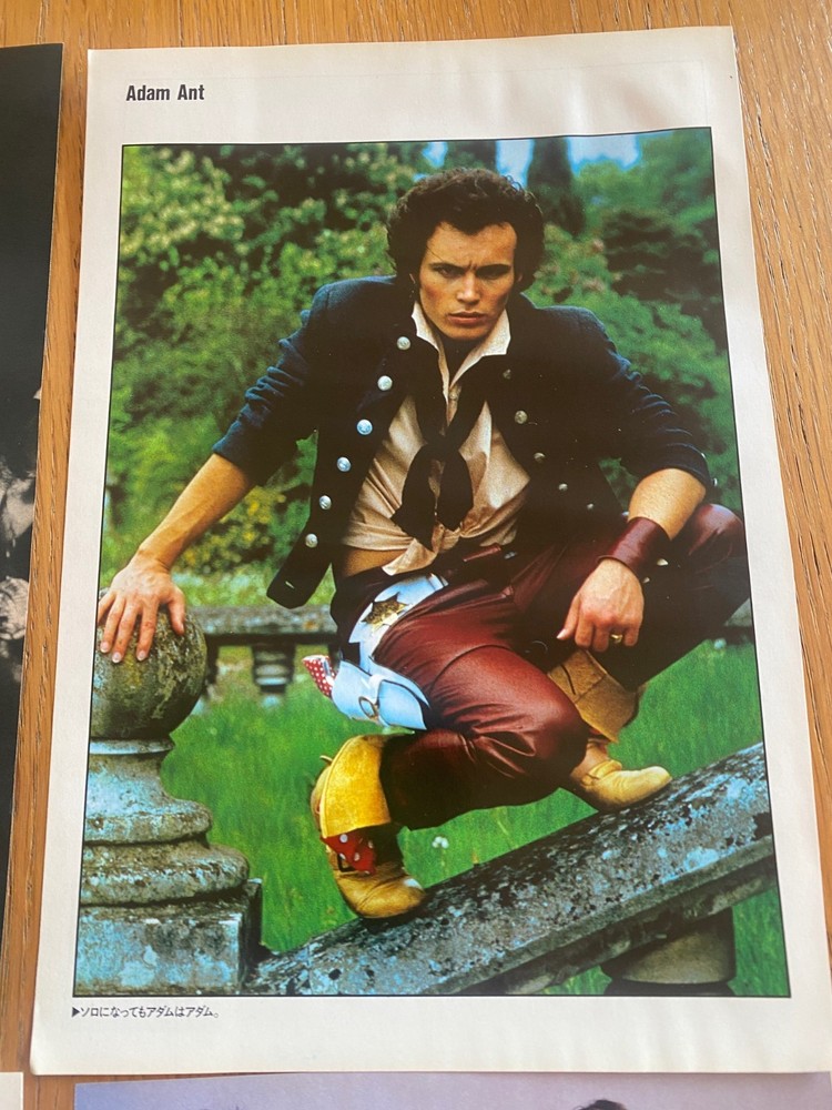 ADAM & the ANTS 1981 Japan ad/cuttings x11 magazine cover Stand and Deliver RARE
