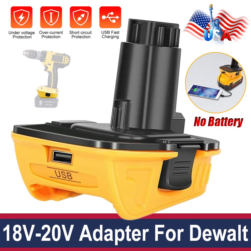 Pack 18V To 20V MAX DCA1820 Adapter Converter For DEWALT 20 Volt Li-ion Battery