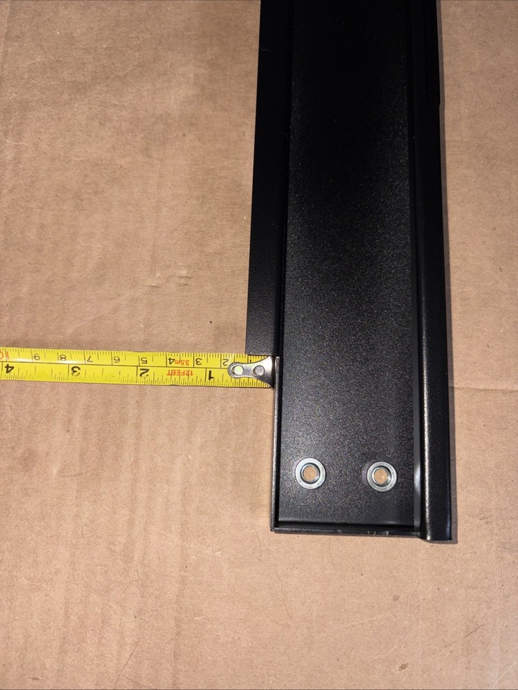 Tec Mojo 6U Server - Front Frame Supports - Pair - Black - 14 7/16" Tall