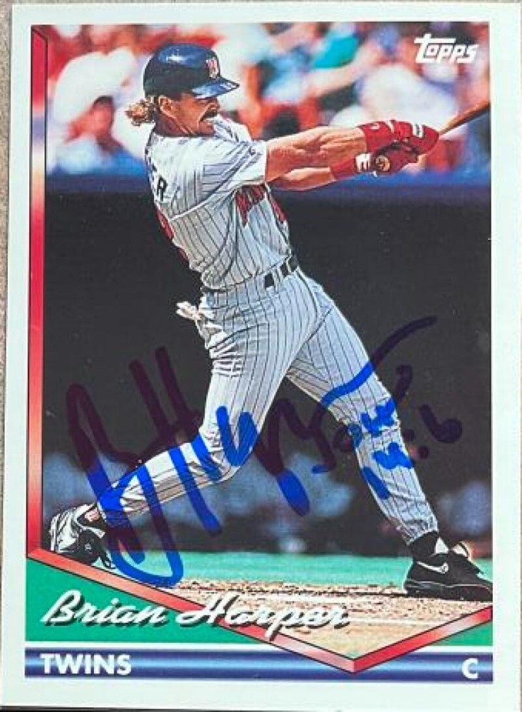 Brian Harper Autographed 1994 Topps #706