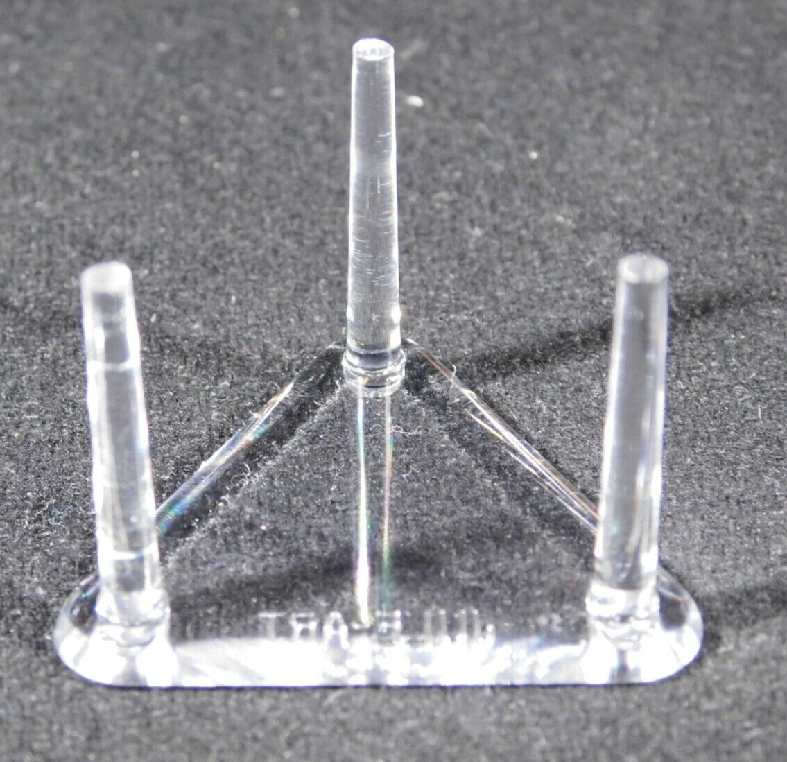 Display Stand Three Post Clear Lucite/Plastic/Acrylic MINI Tiny Size