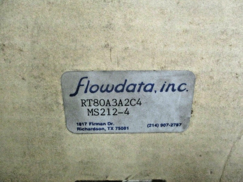 Flowdata RT 8000 Series Totalizer RT80A3A2C4 MS212 -4