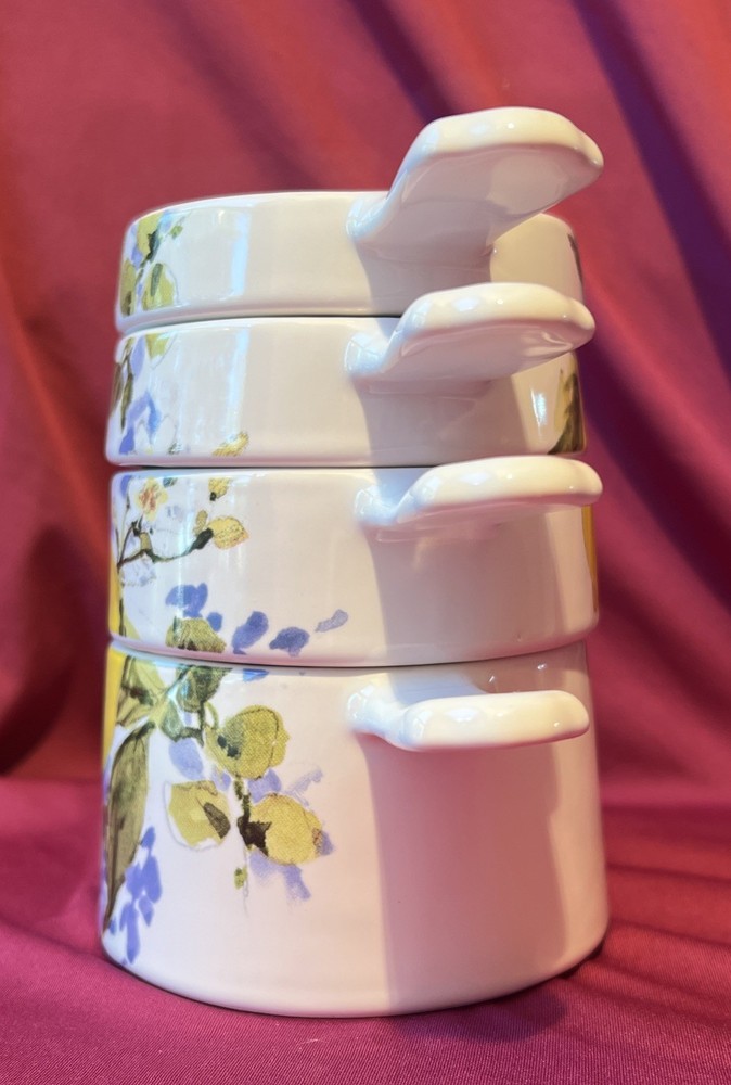 Lang Lemon Grove Earthenware Stacking Measuring Cups Susan Winget