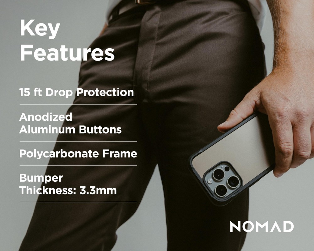 Nomad iPhone 16 Pro Max Rugged Case Desert Magsafe Tactical Drop-Proof