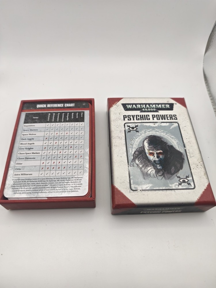 Warhammer 40,000 7th Edition - Psychic Powers Deck - Games Workshop 2014