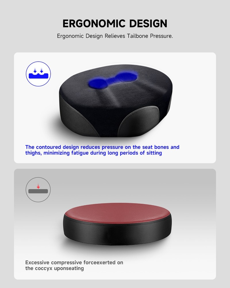 Donner Saddle Drum Throne Drum Stool Thick Memory Foam Ergonomic Seat Adjustable