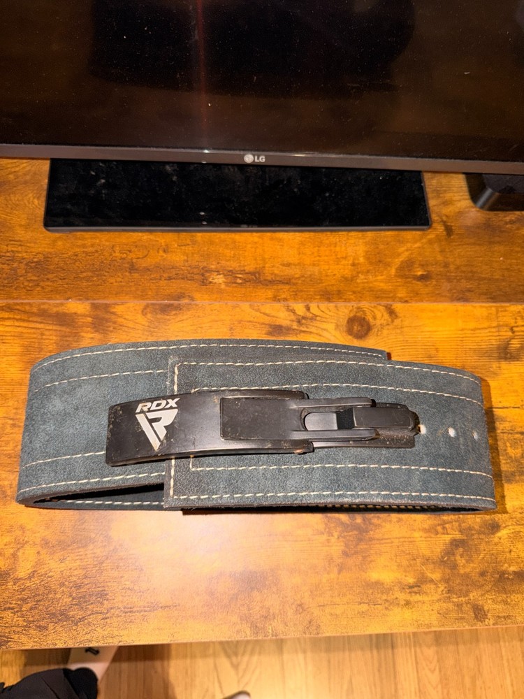 RDX leather weight lifting belt