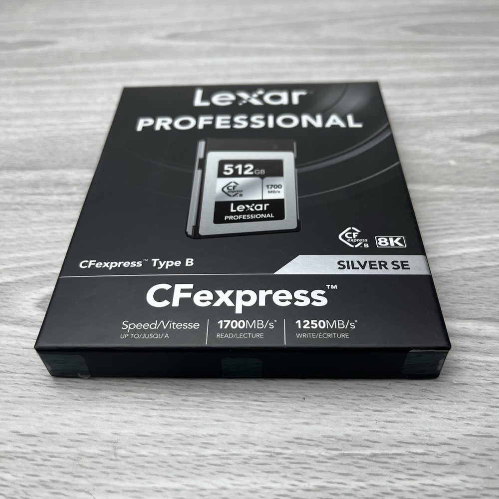 Lexar 512GB Professional Silver SE CFexpress Type B 512GB, Silver/Black