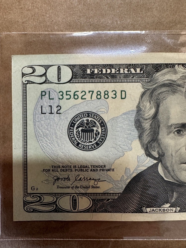 $20 BILL INK ERROR & HEAVY INK ERROR ON “6” ERROR RARE