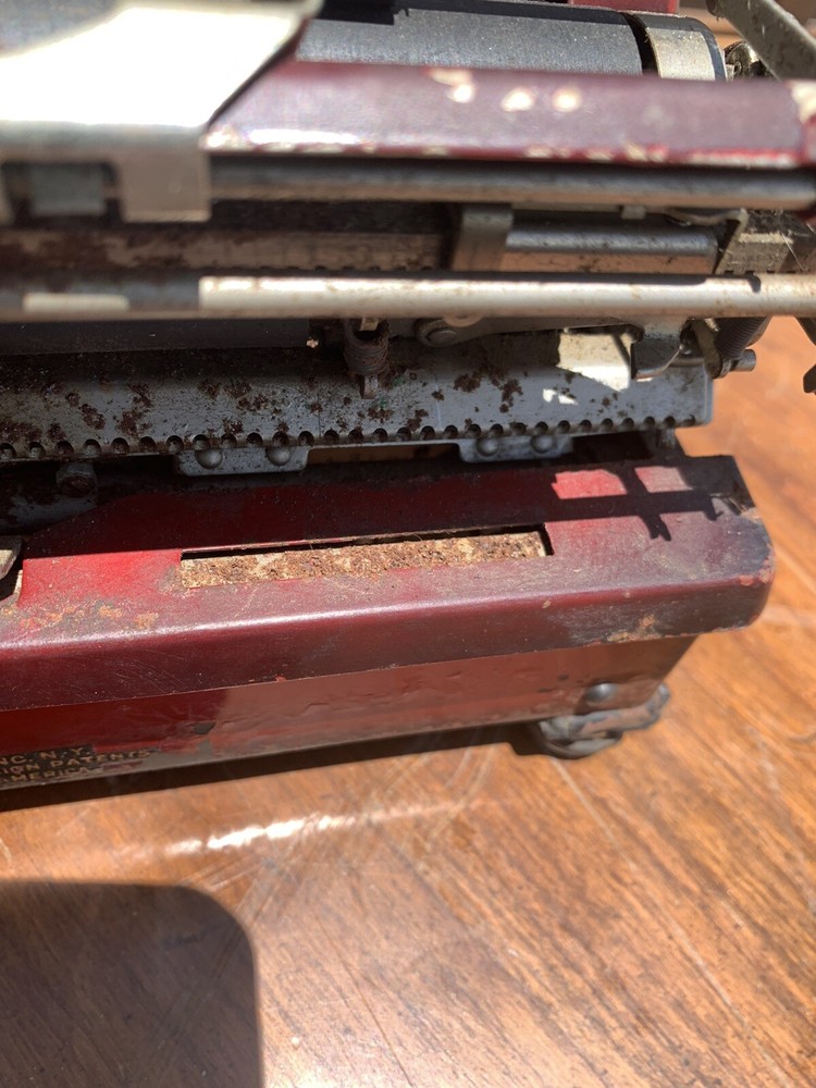 Antique Royal Red Typewriter Portable