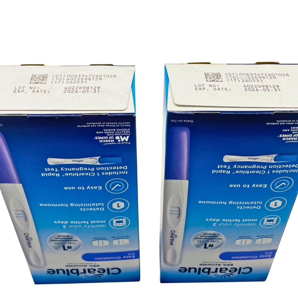Clearblue Easy Ovulation Kit 10+1 Test – 2 Pack – New