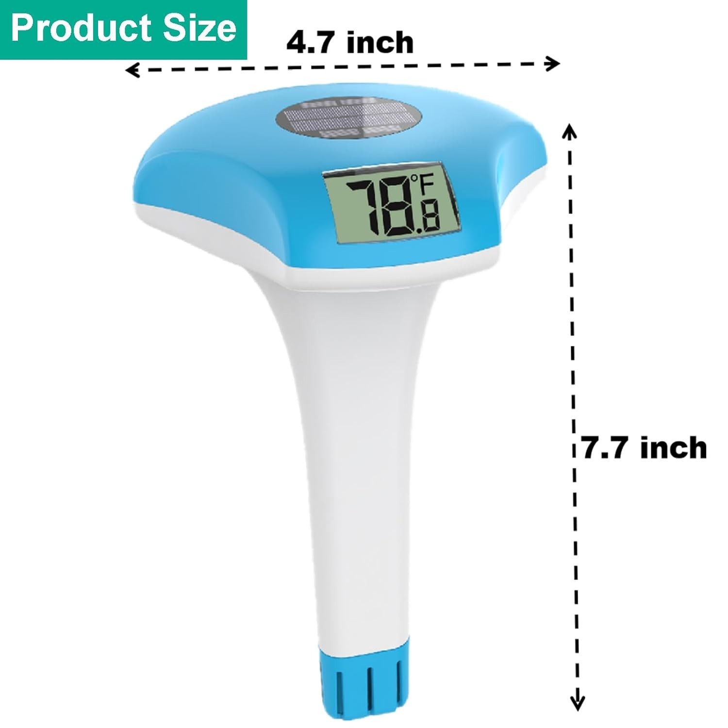 Digital Pool Thermometer – IPX-8 Waterproof Swimming Pool Thermometer Floating