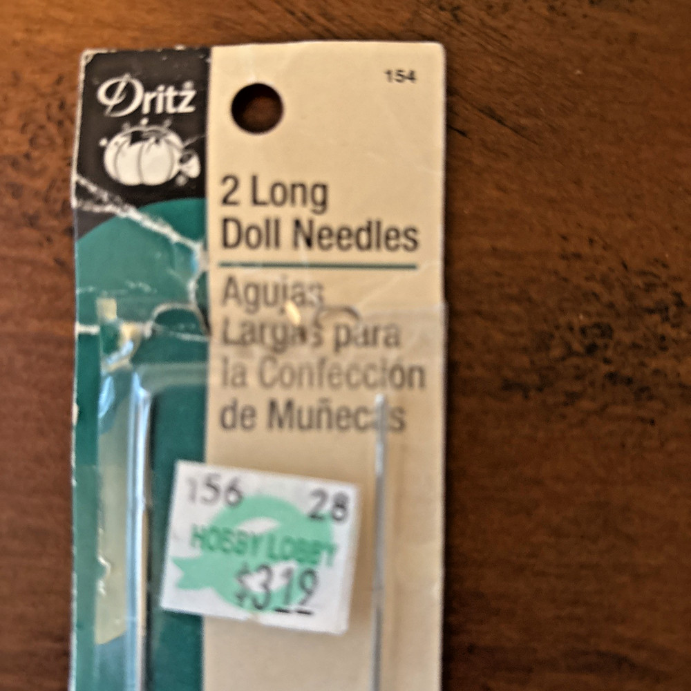 Dritz 2 Long Doll Needles 5 Inches
