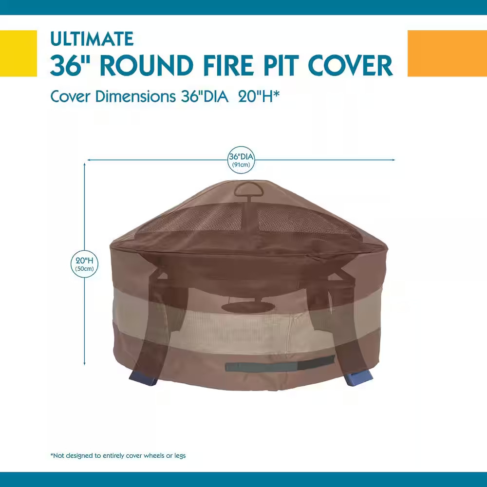 Duckcovers Ultimate 36 In. round Fire Pit Cover