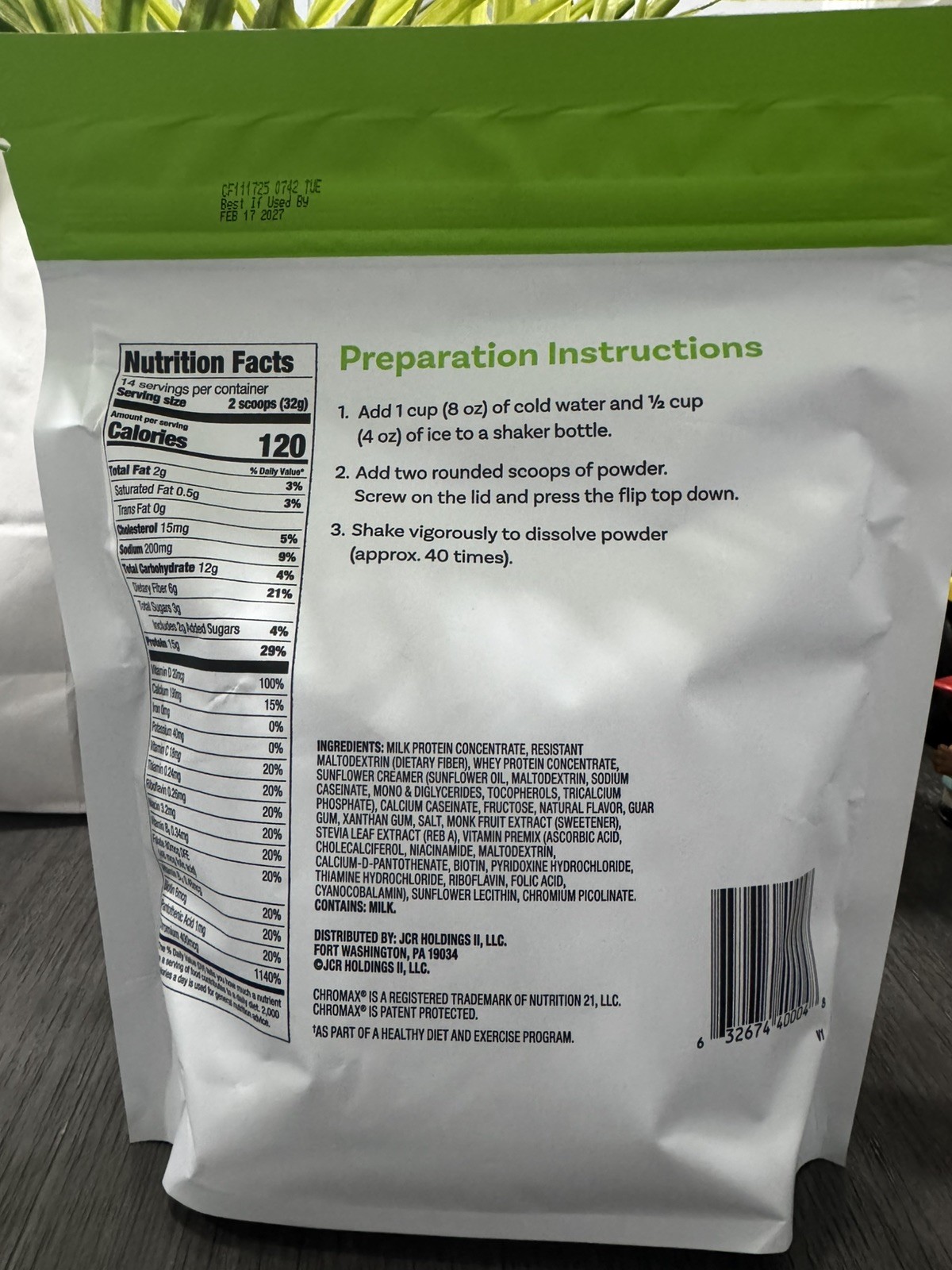 Nutrisystem Prosync Sweet Vanilla Shake Mix 14 Servings Best By 04/17/2027