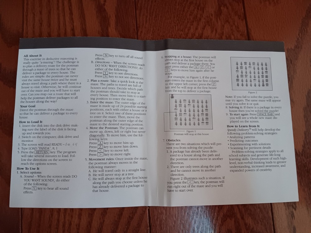 Commodore64 Speedy Delivery Thinking Strategy Series Panda Learbing Technologies