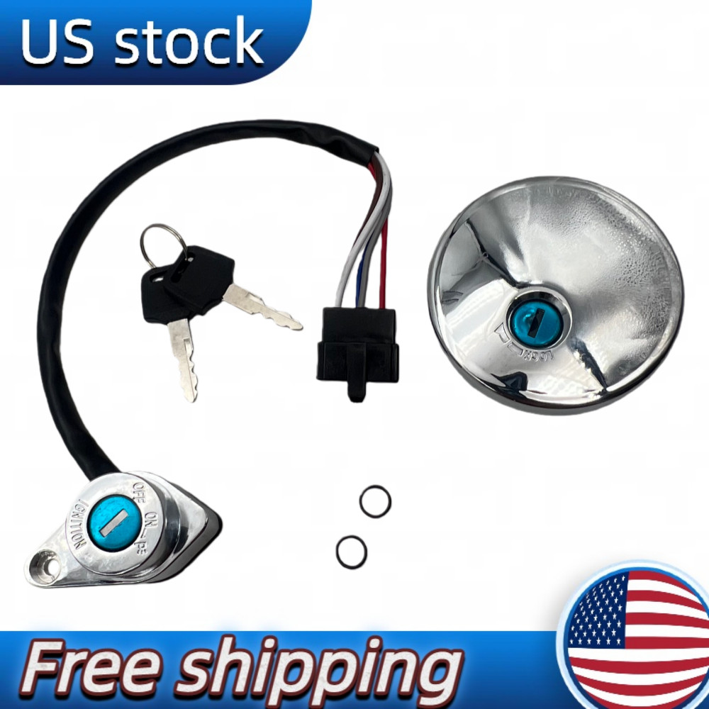🔥Ignition Switch & Fuel Tank Cap Fits Kawasaki VULCAN 500 LTD EN500C 2001-2009
