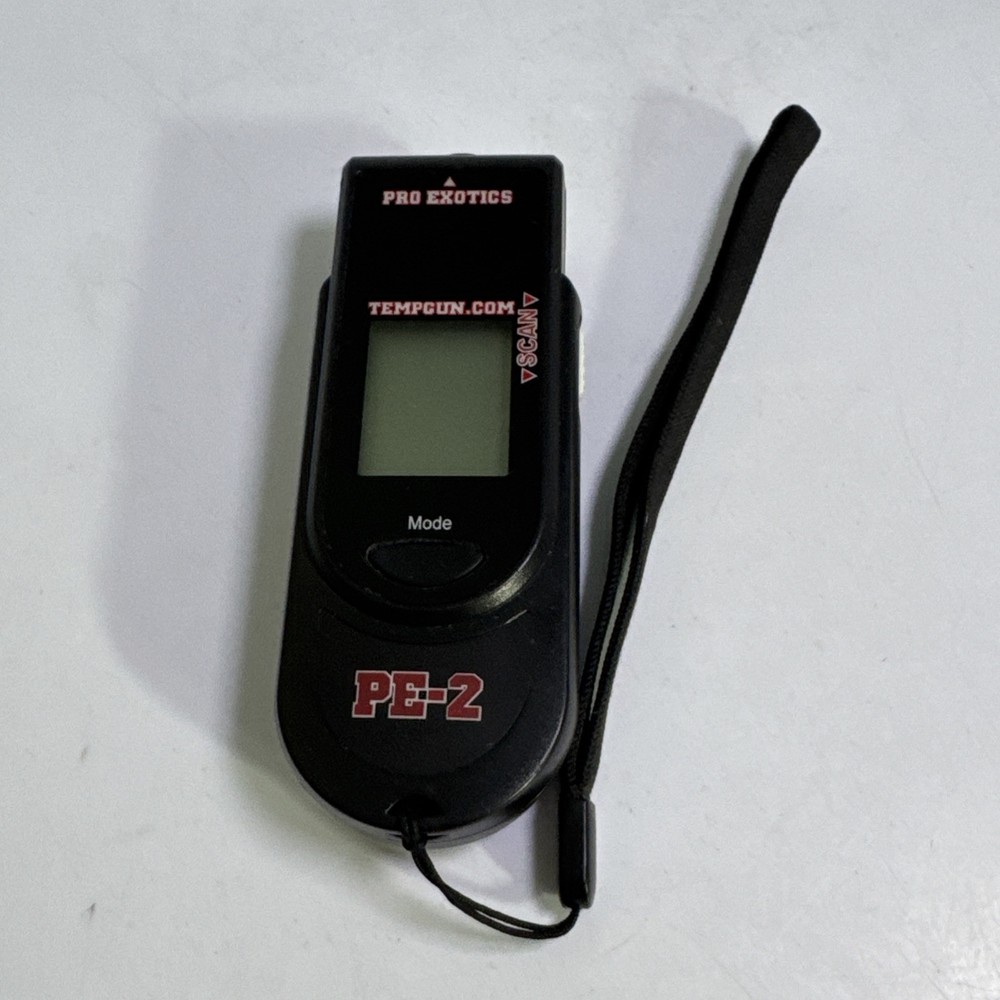 Pro Exotics PE-2 Temperature Gun Tempgun.com Scan Laser Clean Tested