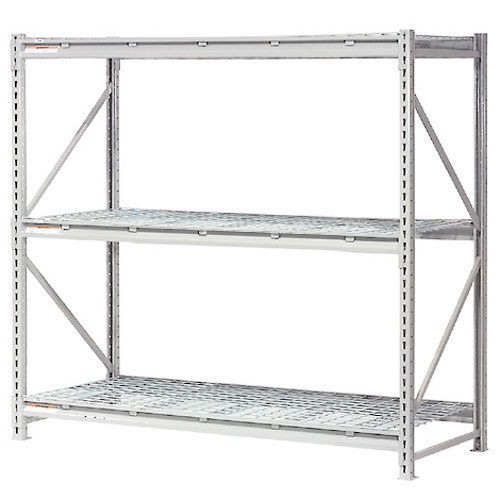 Extra High Capacity Bulk Rack With Wire Decking Starter Unit 72"W x 36"D x 72"H