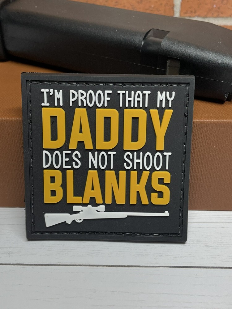 PVC Tactical Morale Patch, Sniper Daddy Does Not Shoot Blanks Gun Patch