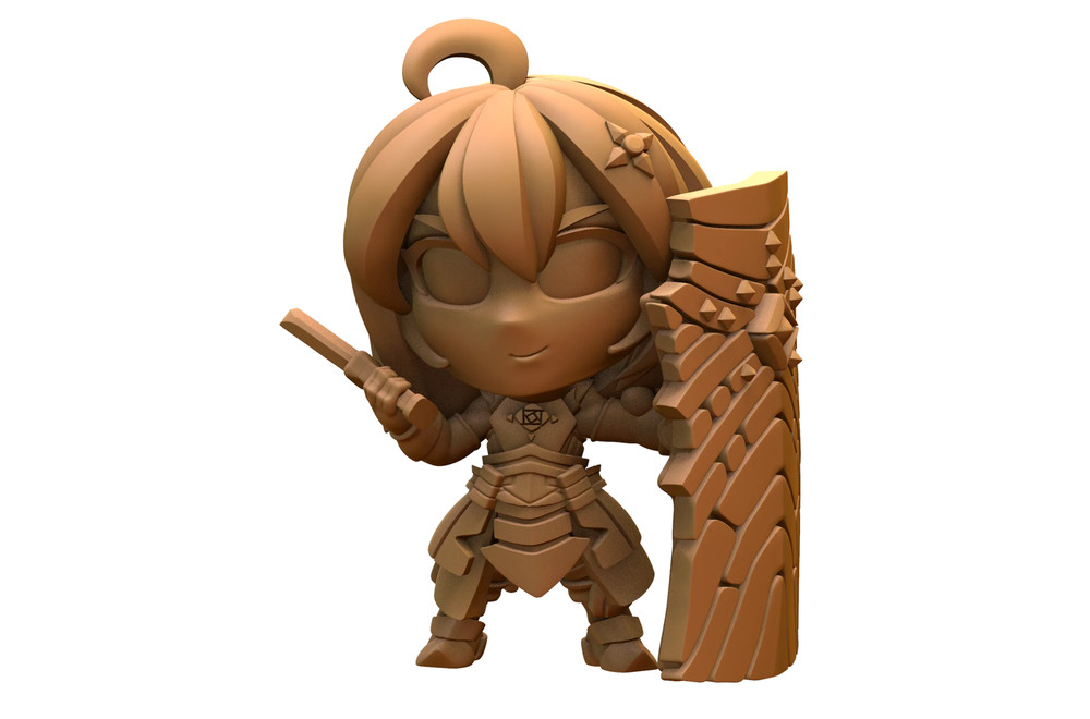 Capsule Chibi - Shield Tank Hero - Maple