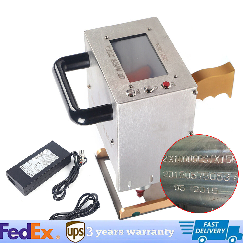 Portable Metal VIN Code Engraving Printer Touch Screen Dot Peen Marking Machine